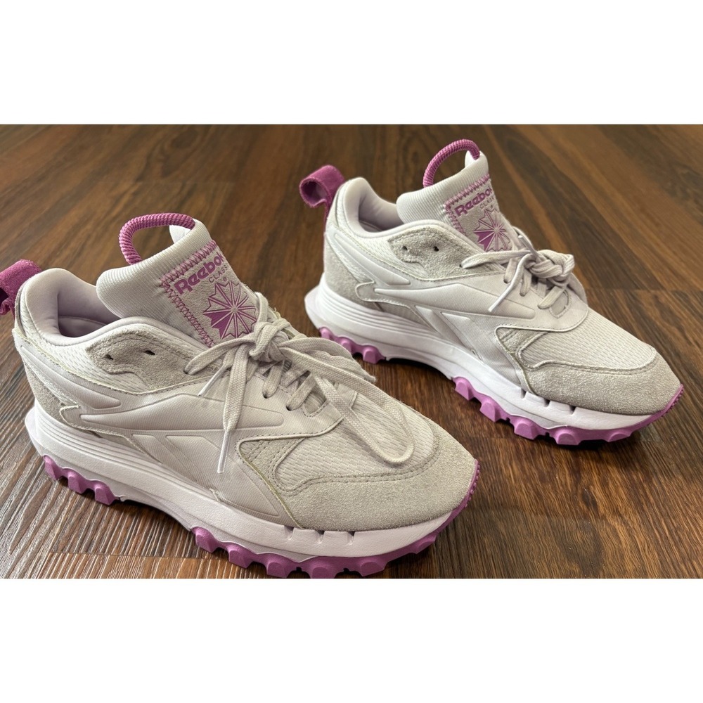 Reebok Cardi B Women's Size 7.5 Shoes Sneakers Classic Leather Ultraberry HQ6024